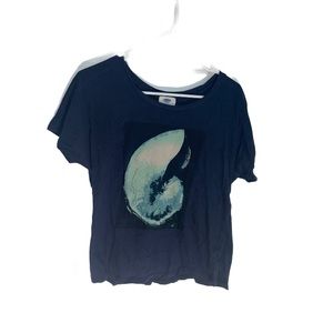 Old Navy Blue Seashell T-Shirt
